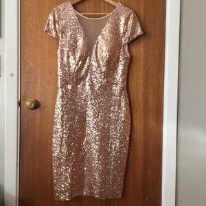 Sequence fitted dress